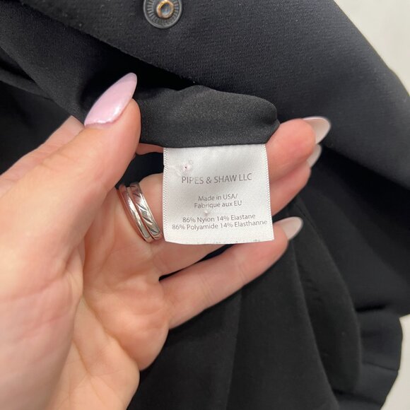 Veronica Beard Black Tux Single Breasted Vest Nylon Blazer size 6 - Picture 10 of 11